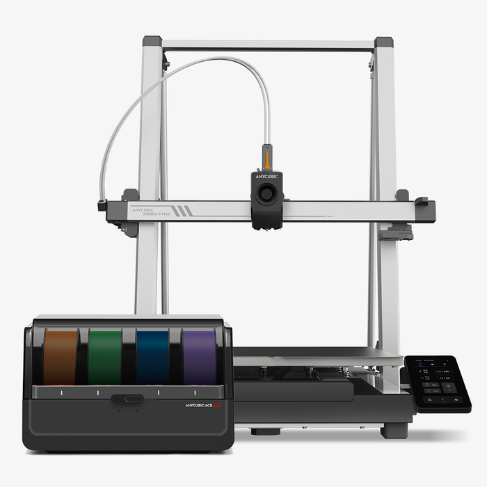 Anycubic Kobra 3 Max Combo 3D Printer, Multicolor Printing 600mm/s High-Speed Printing, Large Build Volume 420x420x500mm