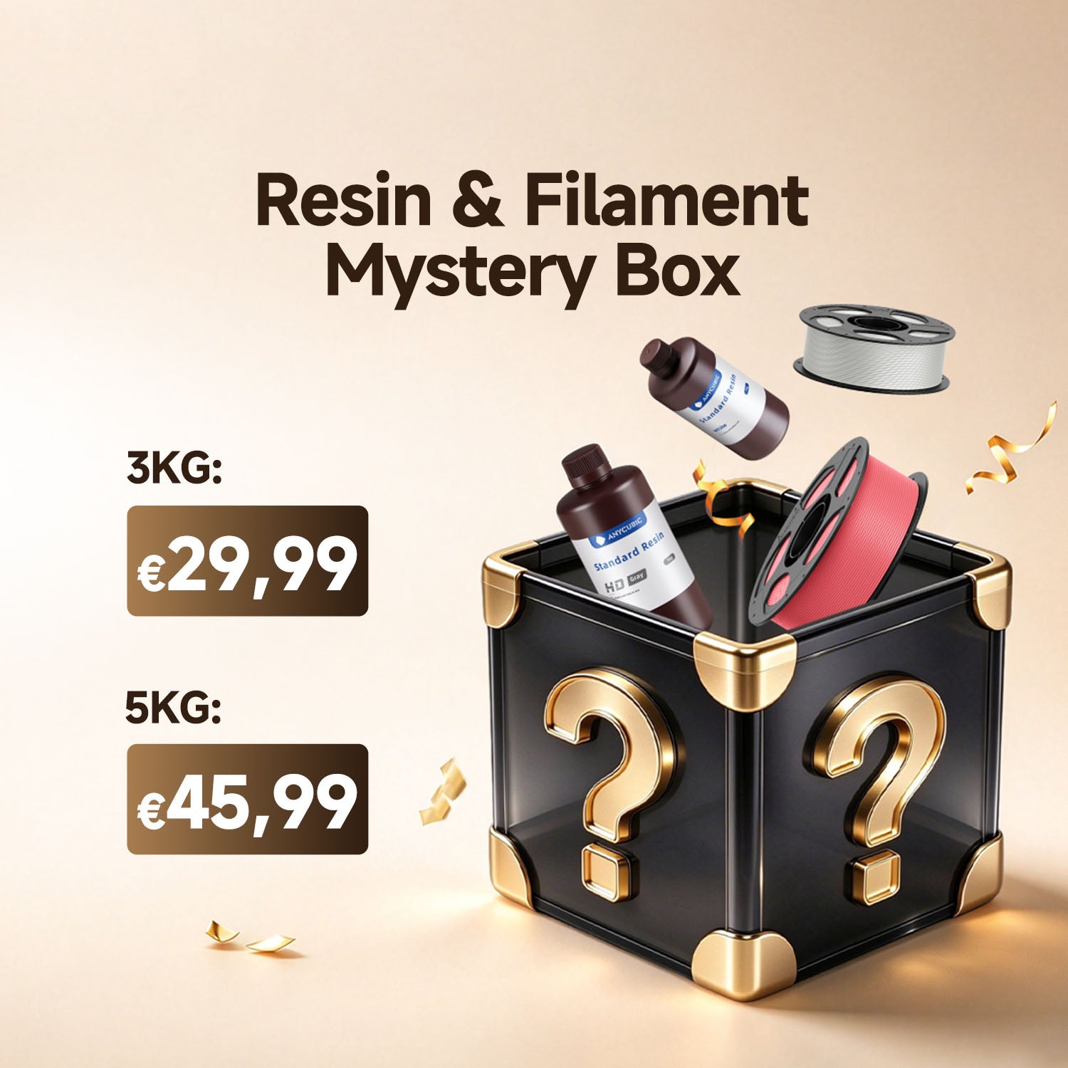 Anycubic Resin and Filament Mystery Box